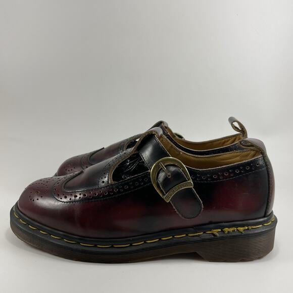 Dr. Martens Docs Vintage 8142 Wingtip T-Strap Mary Janes UK Size 6, US Size 8 - Picture 4 of 9